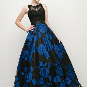 A-Line Sleeveless Evening Long Dress